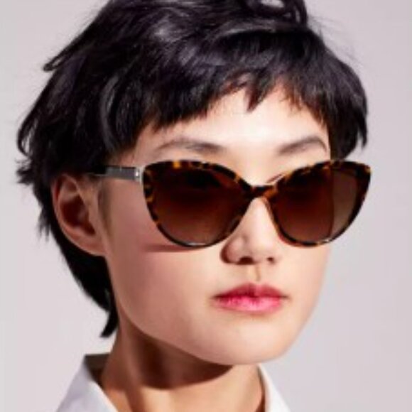 Kate Spade AMBERLEE/S 01NR HA Cat Eye Sunglasses - Havana/Brown main image 8